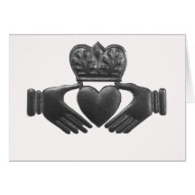 Irisches claddagh Liebesymbol Karten
