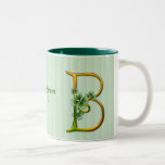 Irisches Goldmonogramm B Kaffee Haferl
