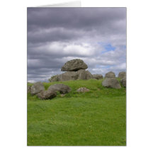 Irland eins der Gräber bei Carrowmore Grußkarte