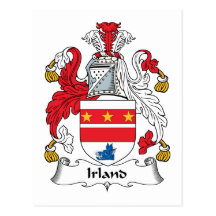 Irland Familienwappen Postkarte