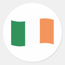 irland Flagge Runder Aufkleber