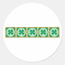 Irland Kleeblatt Eire Ireland shamrock Runde Sticker