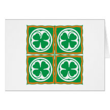 Irland Kleeblatt Eire Ireland shamrock Karte