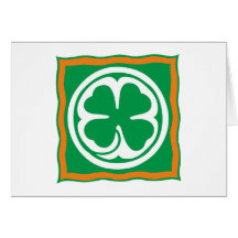 Irland Kleeblatt Eire Ireland shamrock Karte