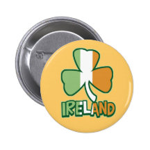 Irland-Kleeblatt-Flaggen-Knopf Anstecknadel