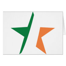 Irland-Stern Grußkarte