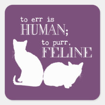 Irren ist menschlich katzenartiges schnurren - all sticker