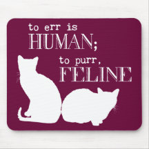 Irren ist menschlich katzenartiges schnurren - all mousepad