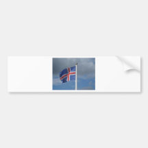 Island Flagge Autoaufkleber