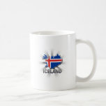 Island-Flaggen-Karte 2,0 Kaffee Haferl