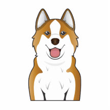 Isländischer Schäferhund-Cartoon Fotofiguren