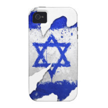 Israel-Flaggen-Graffiti-Riss Vibe iPhone 4 Case