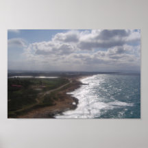 israelischer Küste-Leinwanddruck Poster
