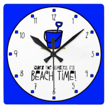 It is Beach Time! Wallclock