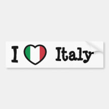 Italien-Flagge Autoaufkleber