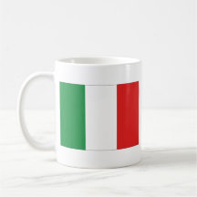 Italien-Flagge ~ Karten-Becher Kaffee Haferl