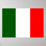 Italien-Flagge Posterdruck