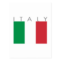Italien-Flagge Postkarten