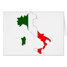 Italien-Flaggenkarte