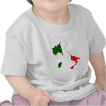 Italien-Flaggenkarte Hemden