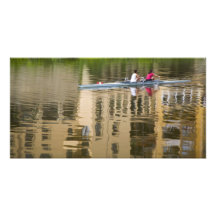 Italien, Florenz, Sculls mit 2 rudernd Photo Druck