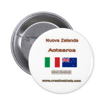Italien, Nuova Zelanda Anstecknadelbutton