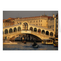 Italien, Venetien, Venedig, Kanal groß und Rialto Karten