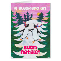 Italienische Weihnachtskarte - SkatenPenguins