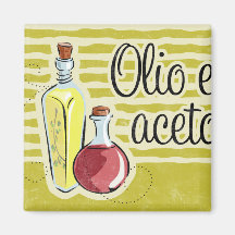 Italienischer Öl-u. Essig-Küchen-Magnet Kühlschrankmagnet