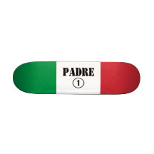 Italienischsprachige Väter u. Vatis: Padre Numero  Personalisierte Decks