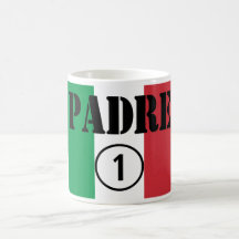 Italienischsprachige Väter u. Vatis: Padre Numero  Tassen