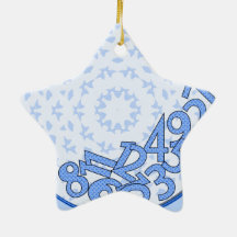 It's a numbers game! Blue Ornament