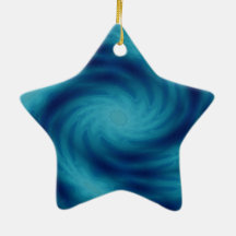 I'ù in einer blauen Drehbeschleunigung! Weinachtsornamente