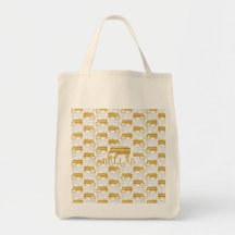 IV Bella- Elefante Tote Canvas Bags