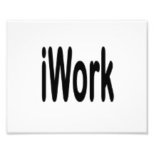 iwork Entwurfsschwarztext Foto Druck