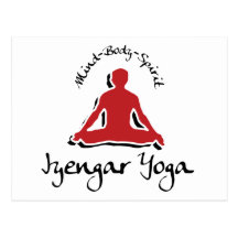Iyengar Yoga-Geschenk Postkarte