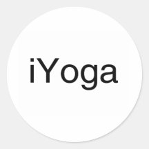 iYoga Runder Sticker