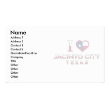 Jacinto-Stadt, Texas Visitenkartenvorlagen