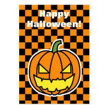 Jack-o' Laterne Halloween-Karte (redigieren Sie Ih Visitenkarte