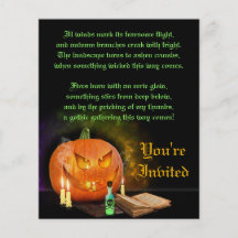 Jack O'Lantern Halloween-Party-Einladungs-Flyer