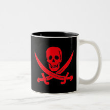 Jack Rackham- Rot Kaffeetasse