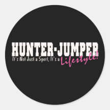 Jäger-Pullover-Pferd Runder Sticker