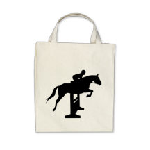 Jäger-Pullover-Pferd u. Reiter Leinentasche