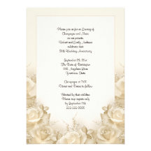 Jahrestags-Abendessen-Einladung der Sepia-Rosen-50