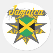 jamaicastar runder sticker