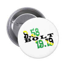 Jamaikanische Flagge Usain Bolts Berlin 2 WR Buttons