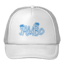 Jambo Suahelihallo Blau Baseball Mützen