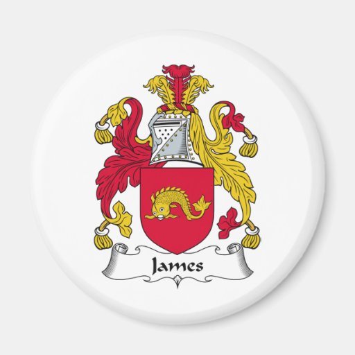 James-Familienwappen Kühlschrankmagnete
