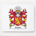 James-Familienwappen Mauspad