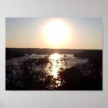 James River-Sonnenuntergang - Virginia Posterdruck